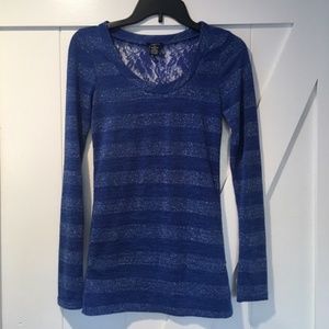 Rue21 Striped Long-Sleeve Top NWOT